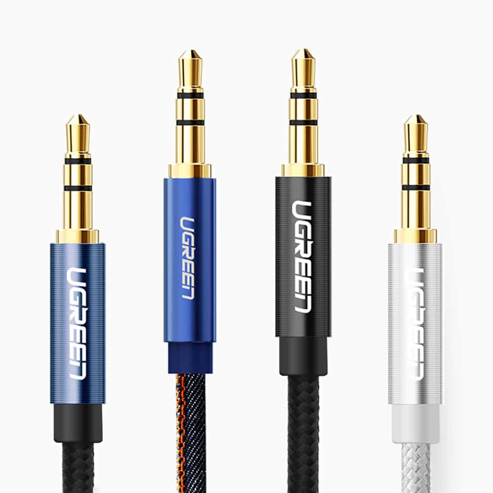 Ugreen angled AUX cable 2 x mini jack 3.5 mm 1m Μπλέ (AV112) - Image 15