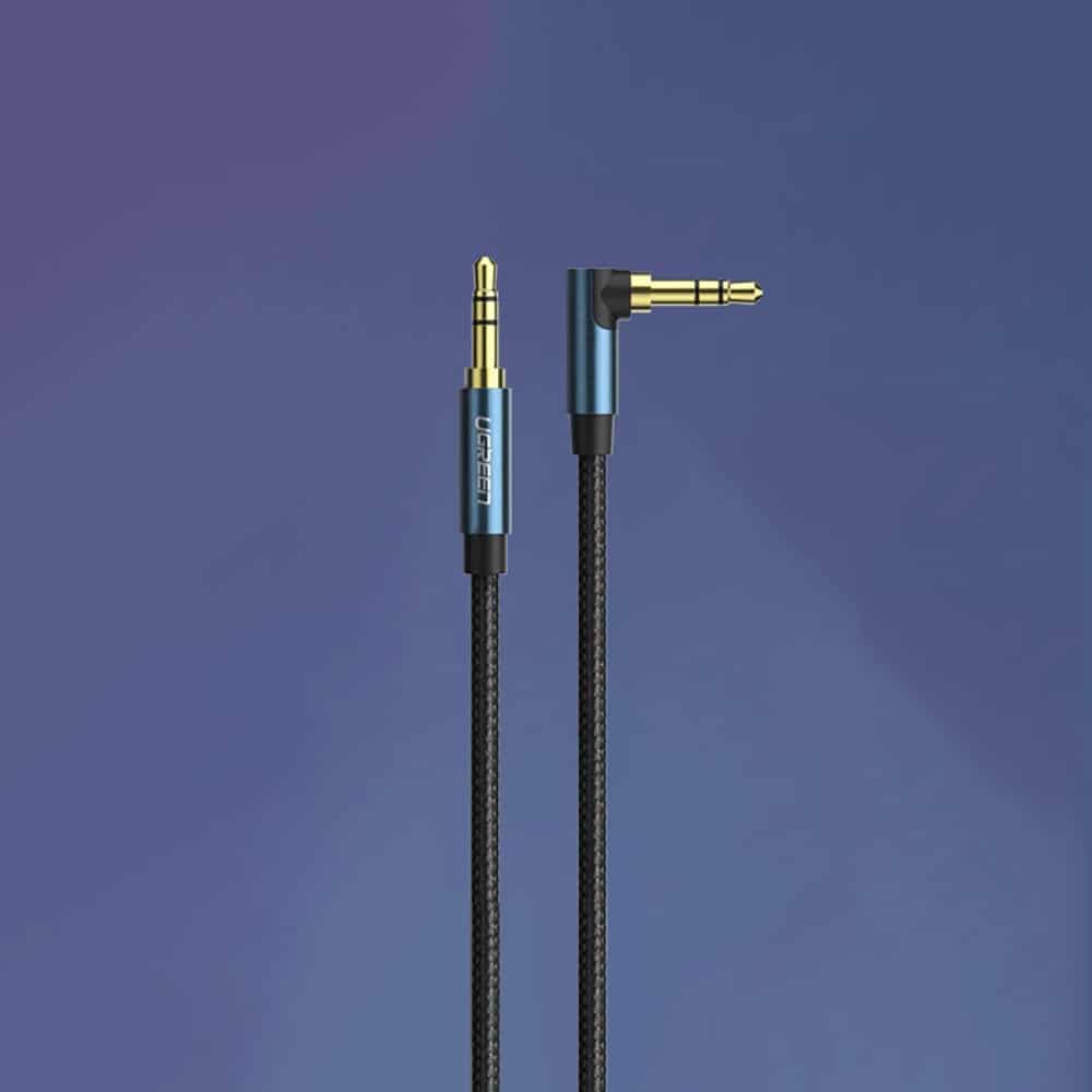 Ugreen angled AUX cable 2 x mini jack 3.5 mm 1m Μπλέ (AV112) - Image 16