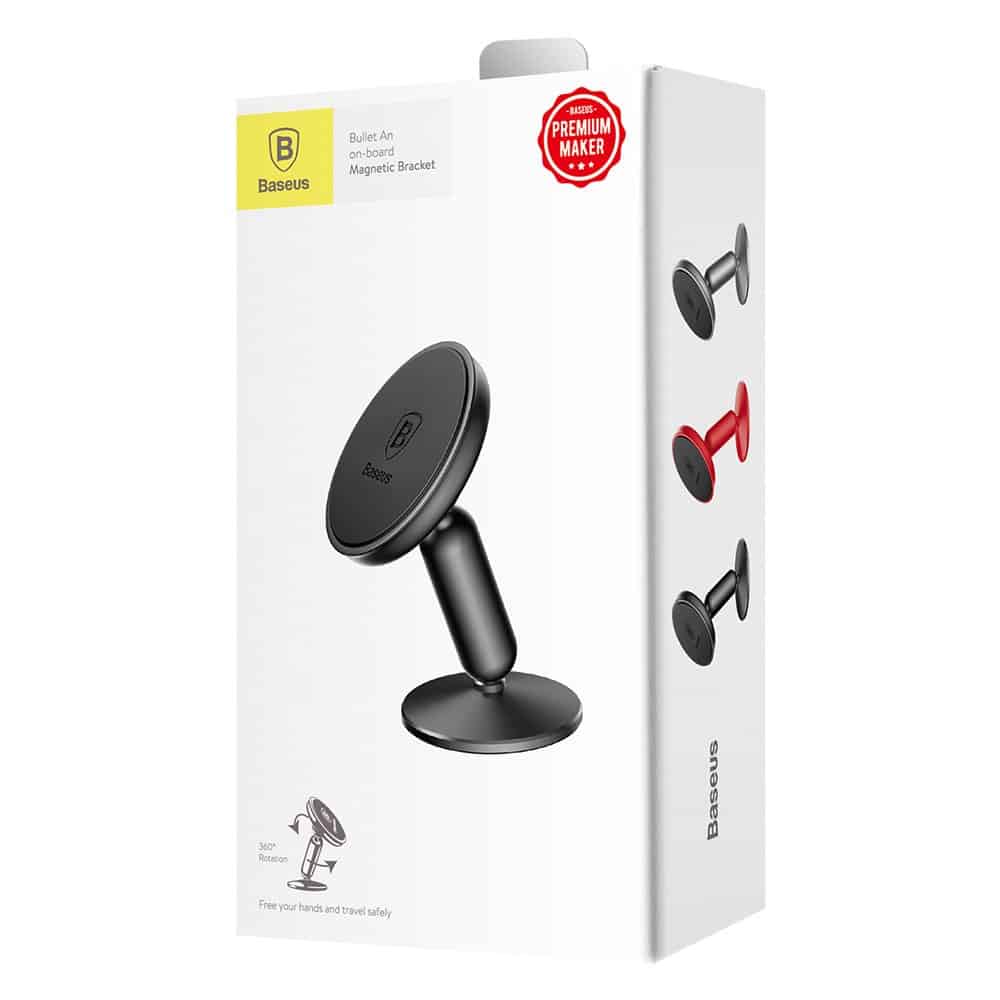 Baseus Bullet An On-board Magnetic Dashboard Car Holder Μαύρο (SUYZD-01) - Image 16