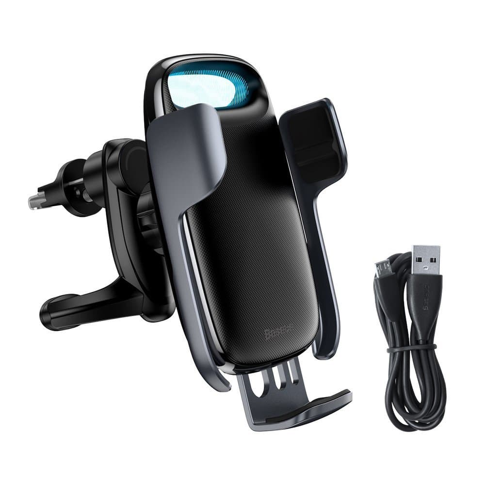 Baseus Milky Way Qi Wireless Car Charger 15W Electric Phone Holder Black (WXHW02-01) - Image 8