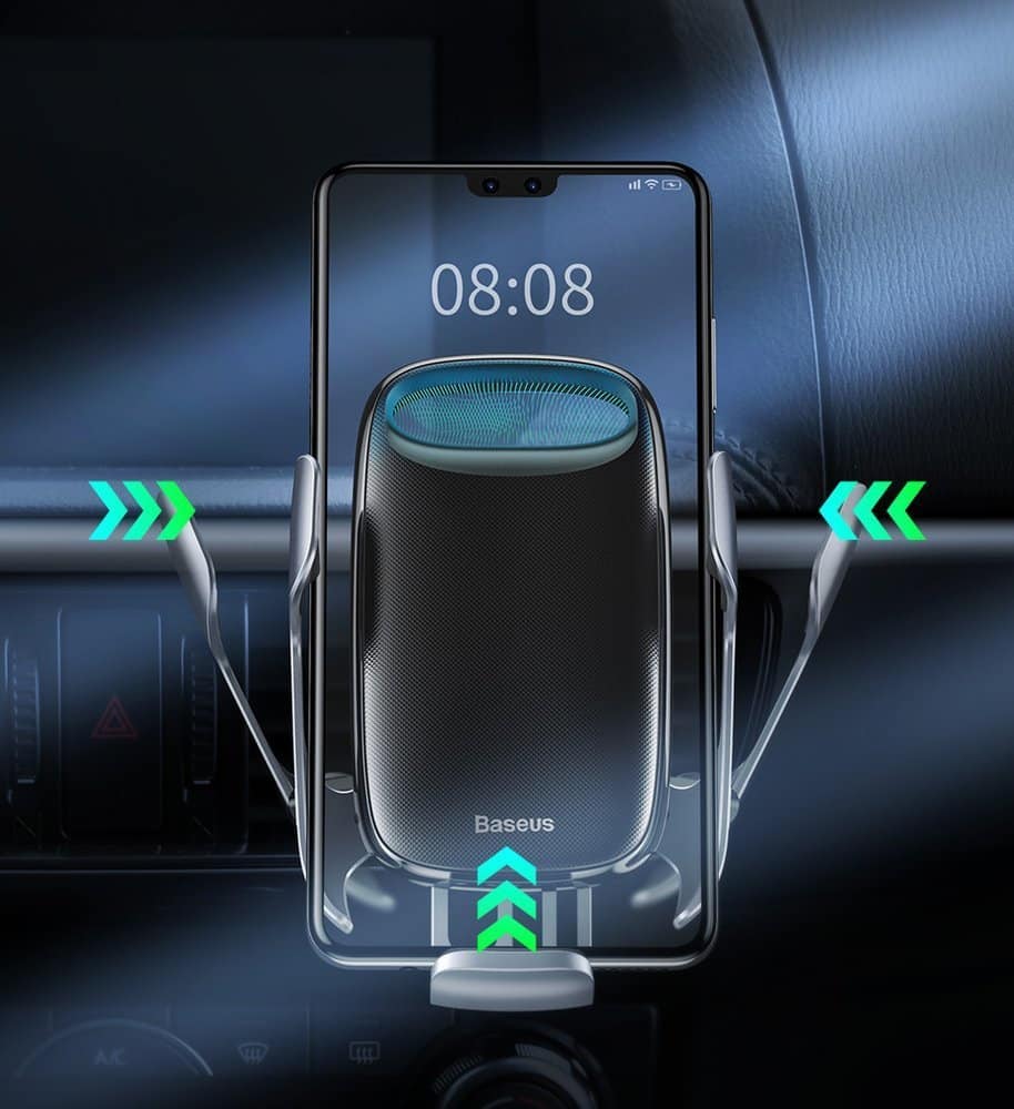 Baseus Milky Way Qi Wireless Car Charger 15W Electric Phone Holder Black (WXHW02-01) - Image 14