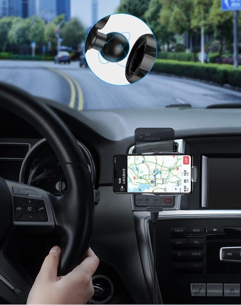 Baseus Milky Way Qi Wireless Car Charger 15W Electric Phone Holder Black (WXHW02-01) - Image 16