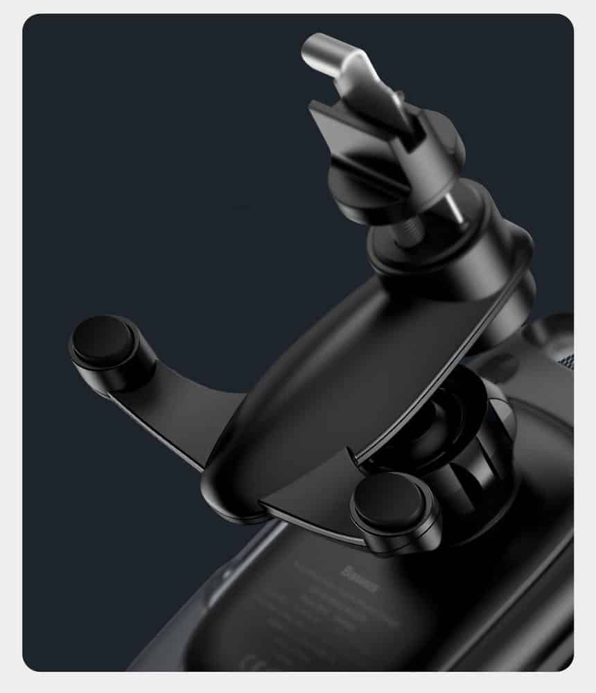 Baseus Milky Way Qi Wireless Car Charger 15W Electric Phone Holder Black (WXHW02-01) - Image 19