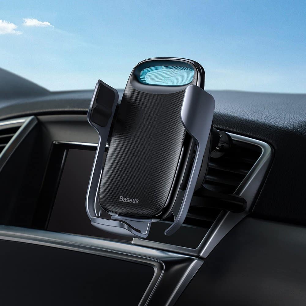 Baseus Milky Way Qi Wireless Car Charger 15W Electric Phone Holder Black (WXHW02-01) - Image 7