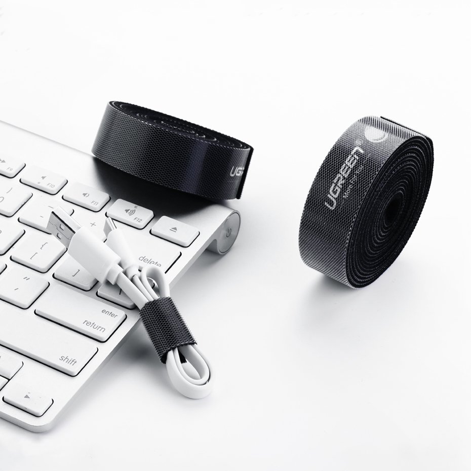 Ugreen velcro tape velcro cable organizer 2m Μαύρο (40354) - Image 4