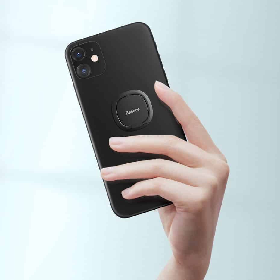 Baseus ultra-thin self-adhesive ring holder phone stand (Ροζ) (SUYB-0R) - Image 8