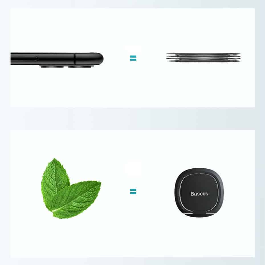 Baseus ultra-thin self-adhesive ring holder phone stand (Ροζ) (SUYB-0R) - Image 11