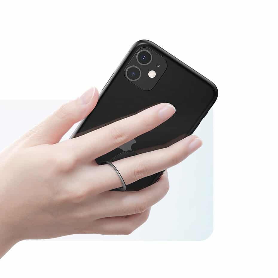 Baseus ultra-thin self-adhesive ring holder phone stand (Ροζ) (SUYB-0R) - Image 15