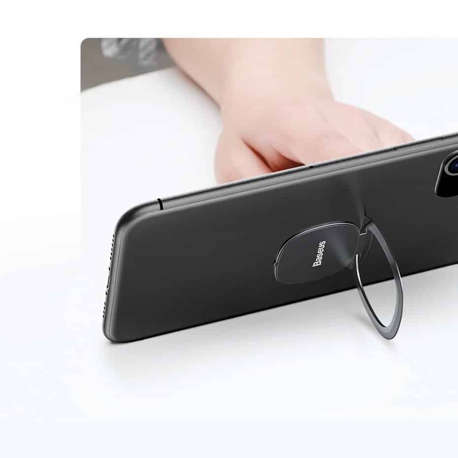 Baseus ultra-thin self-adhesive ring holder phone stand (Ροζ) (SUYB-0R) - Image 16
