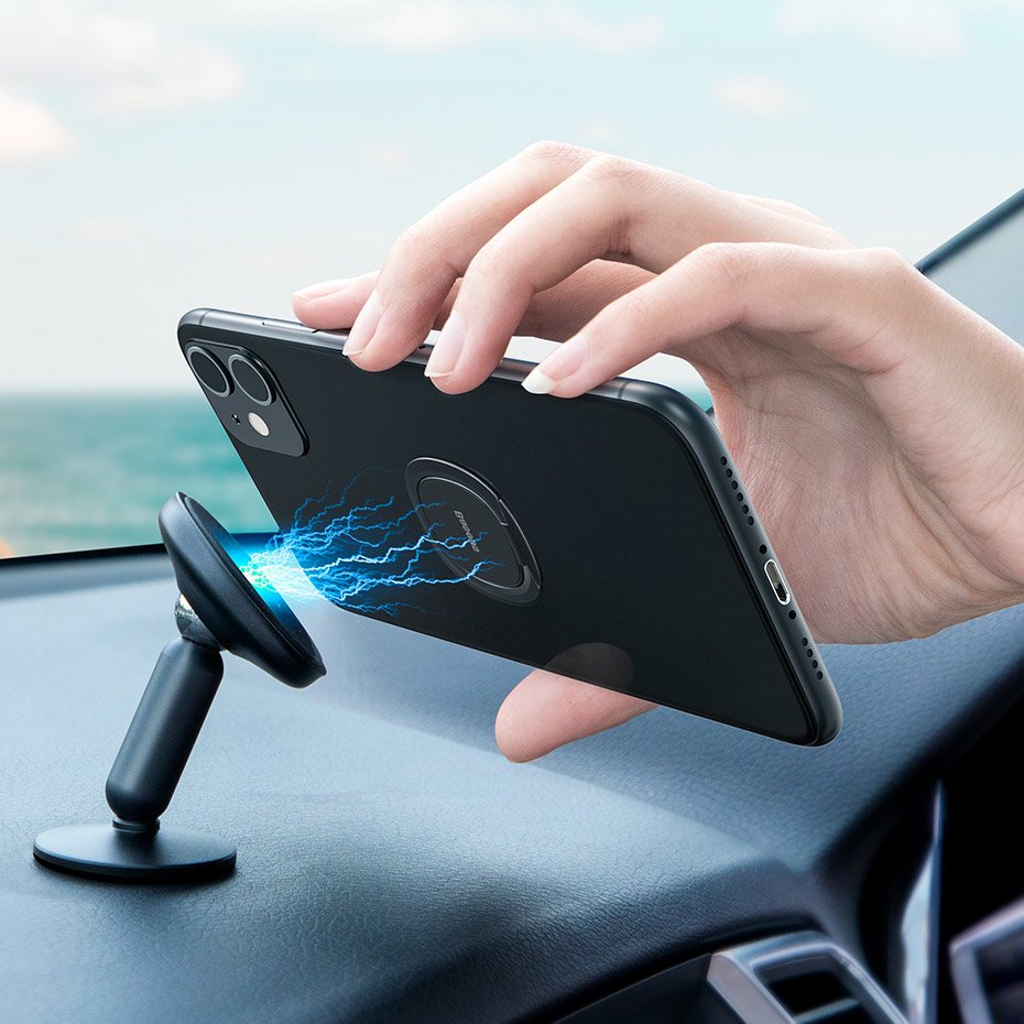 Baseus ultra-thin self-adhesive ring holder phone stand (Ροζ) (SUYB-0R) - Image 17