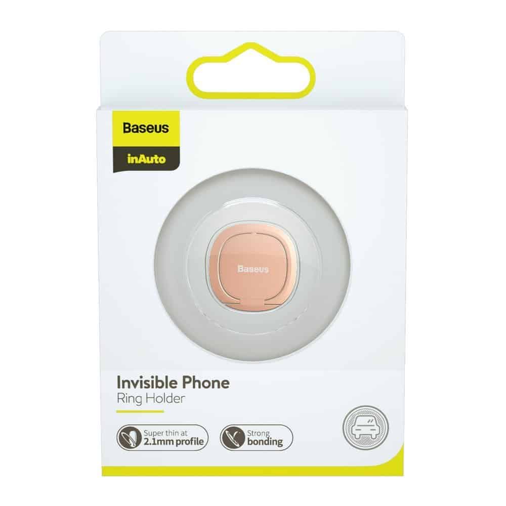 Baseus ultra-thin self-adhesive ring holder phone stand (Ροζ) (SUYB-0R) - Image 21