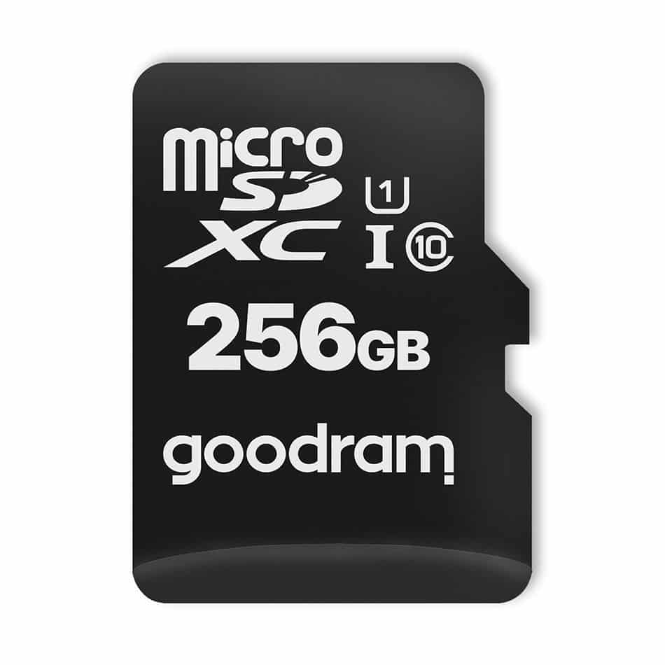 Goodram Microcard 256 GB micro SD HC UHS-I class 10 με SD αντάπτορα (M1AA-2560R12) - Image 2