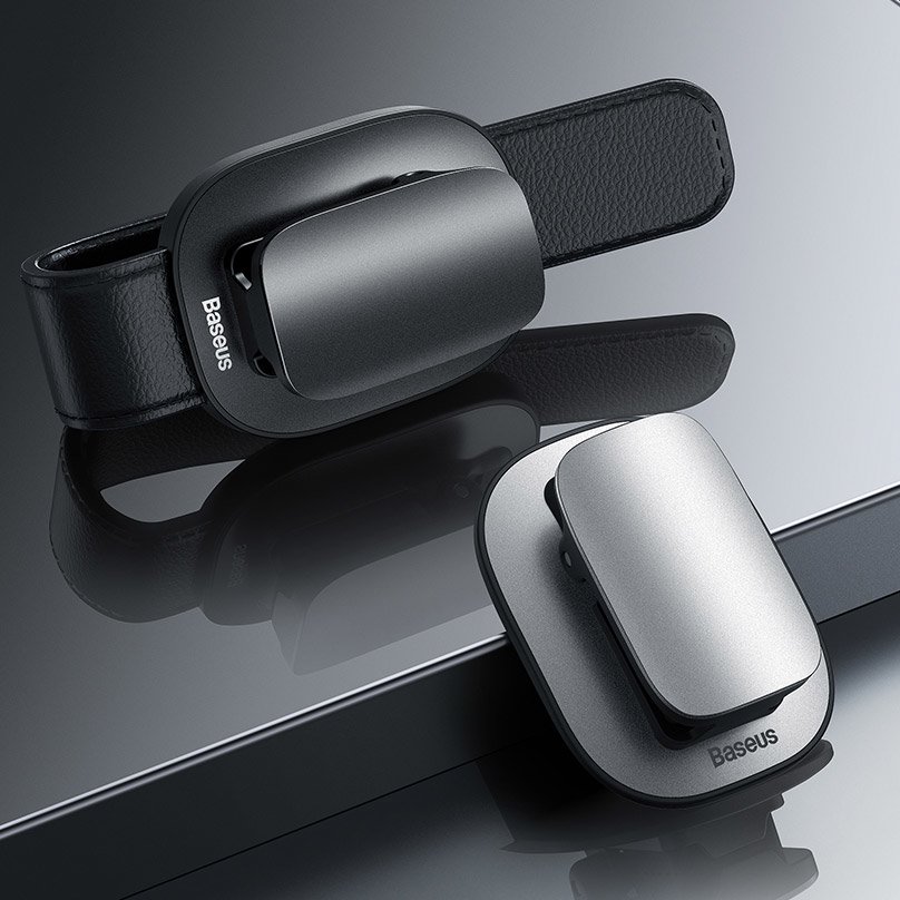 Baseus Car Holder Glasses Clip Silver (ACYJN-B0S) - Image 10