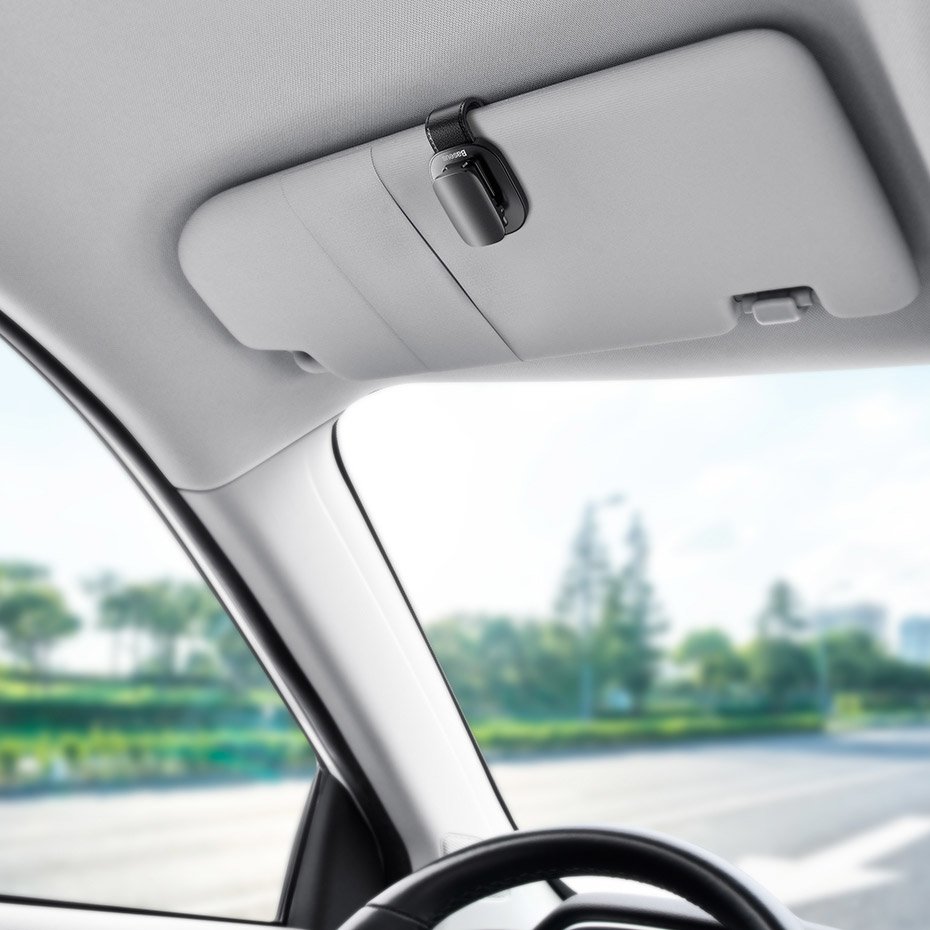 Baseus Car Holder Glasses Clip Silver (ACYJN-B0S) - Image 15