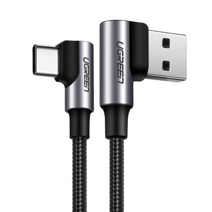 Ugreen angle cable USB cable - USB Type C Quick Charge 3.0 QC3.0 3 A 1 m Γκρί (US176 20856)