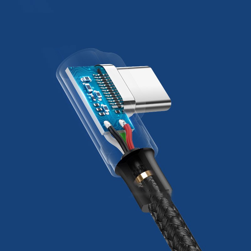 Ugreen angle cable USB cable - USB Type C Quick Charge 3.0 QC3.0 3 A 1 m Γκρί (US176 20856) - Image 4