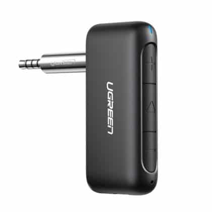 Ugreen Bluetooth 5.0 audio receiver AUX mini jack for car Μαύρο (70303)