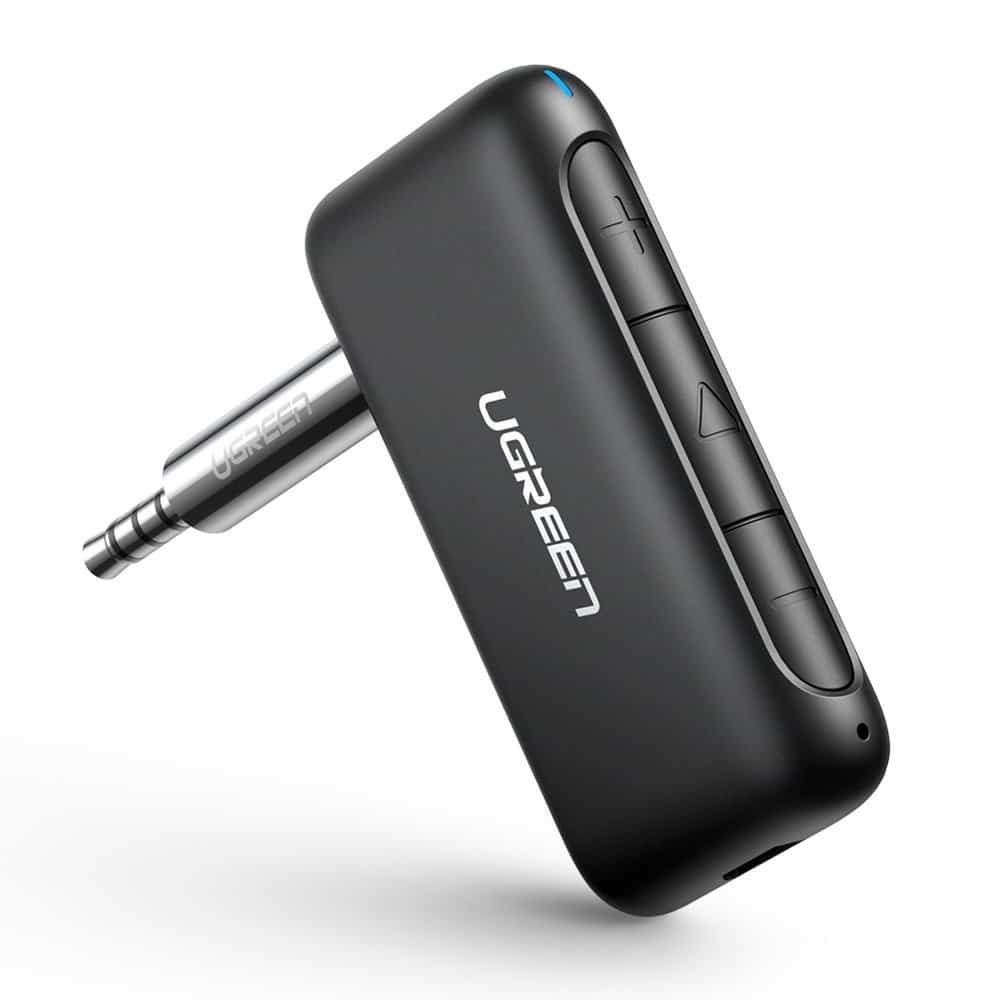 Ugreen Bluetooth 5.0 audio receiver AUX mini jack for car Μαύρο (70303) - Image 4