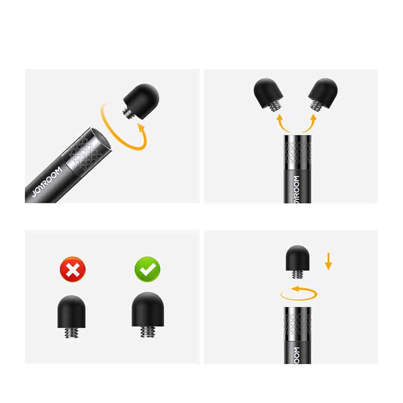 Joyroom Passive Stylus Stylus for Tablet Smartphone (Μαύρο) (JR-DR01) - Image 9