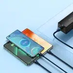 Baseus Flash Series II cable USB - USB Type C / Lightning / micro USB 100 W 1.2 m Μπλέ (CASS030003) - Image 16