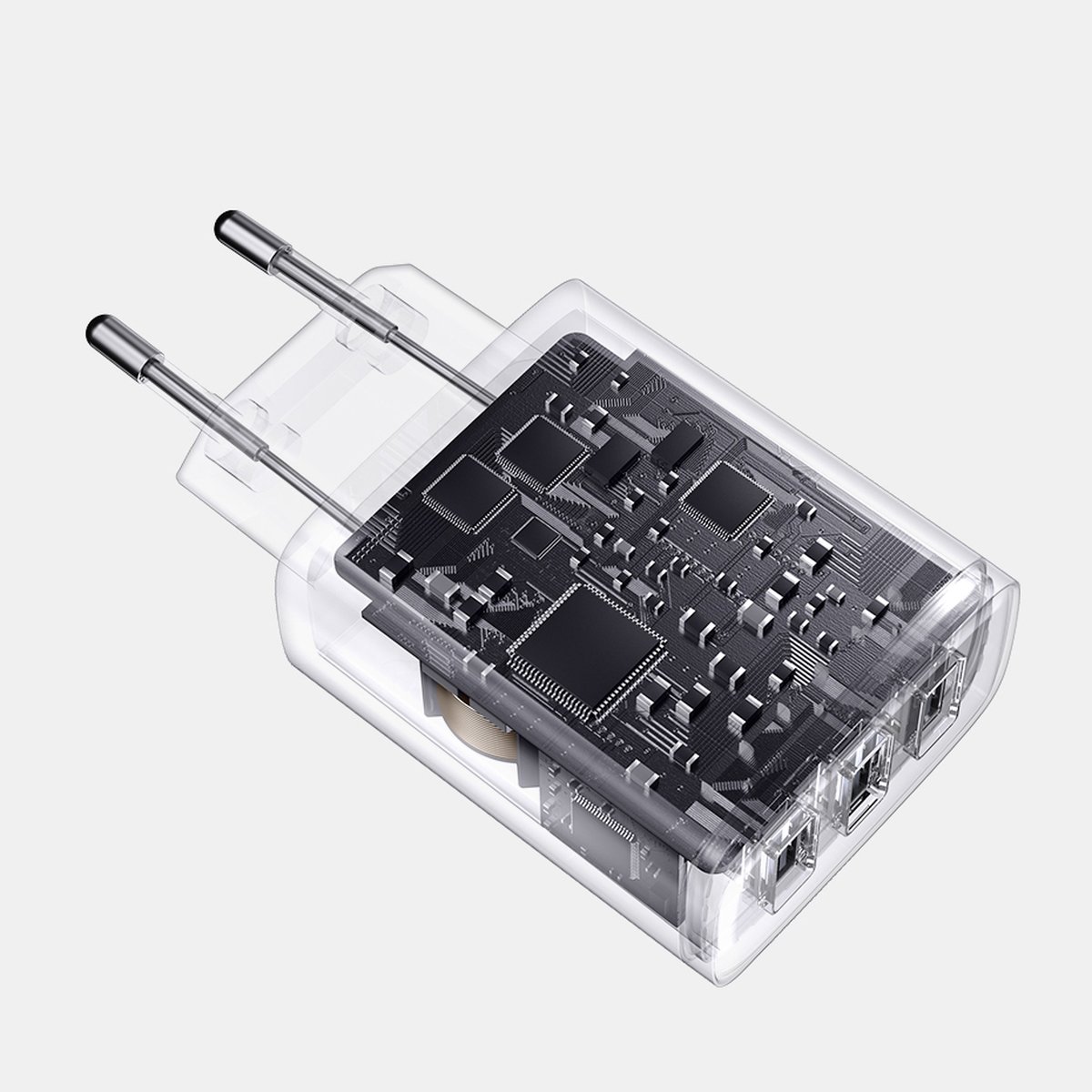 Baseus Compact charger 3x USB 17W Λευκό (CCXJ020102) - Image 14