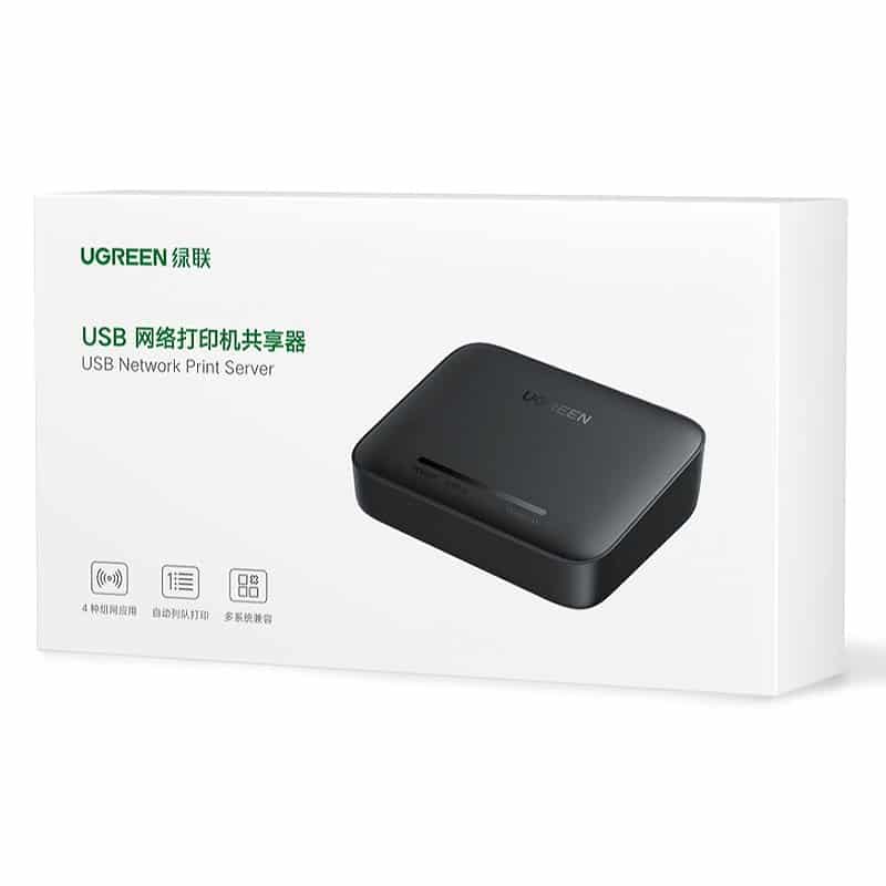 Ugreen external network card printer adapter Μαύρο (CM428) - Image 5