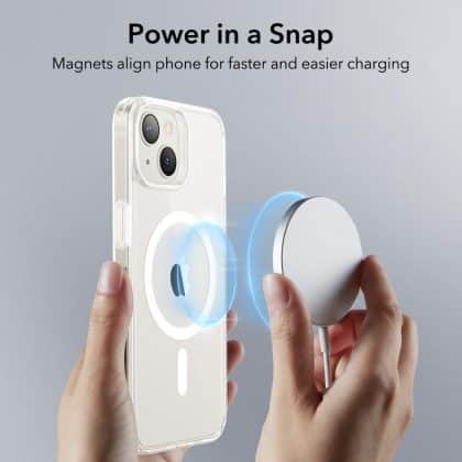 Διάφανη θήκη ESR Classic Hybrid HaloLock για iPhone 14 και 13 με δακτύλιο MagSafe