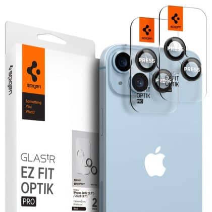 Spigen OPTIK.TR "EZ FIT" CAMERA PROTECTOR 2-PACK IPHONE 14/14 PLUS Μαύρο COVER