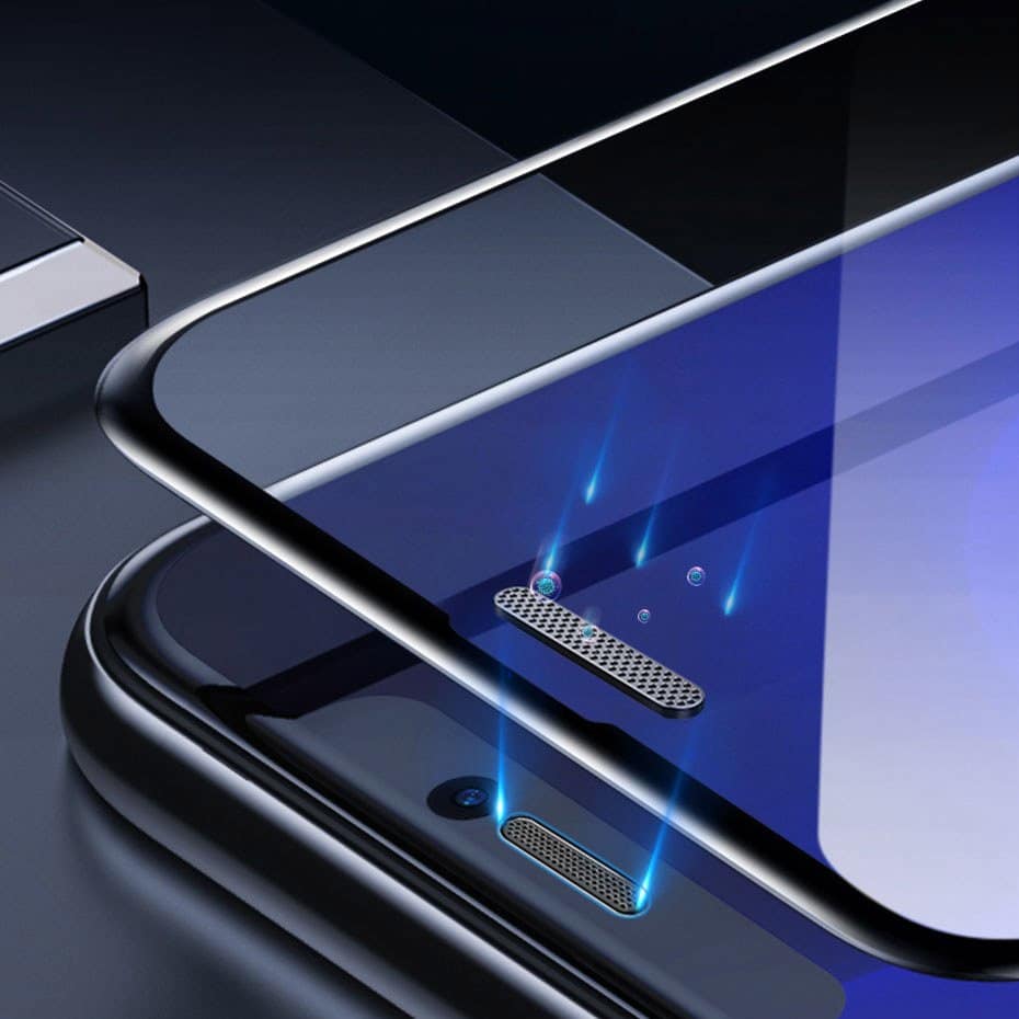 Baseus 2x full screen glass with 0.3mm Full Screen frame 9H iPhone 11 Pro / iPhone XS / iPhone X + black positioner (SGAPIPH58-WD01) - Image 8