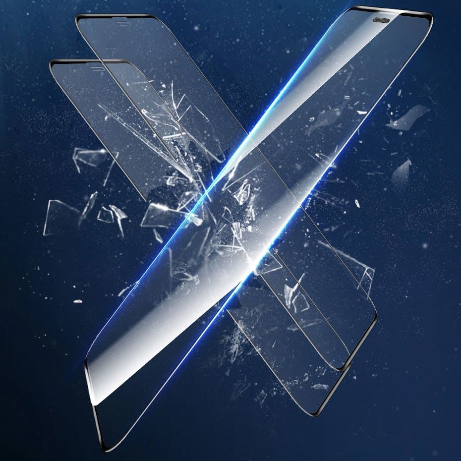 Baseus 2x full screen glass with 0.3mm Full Screen frame 9H iPhone 11 Pro / iPhone XS / iPhone X + black positioner (SGAPIPH58-WD01) - Image 9