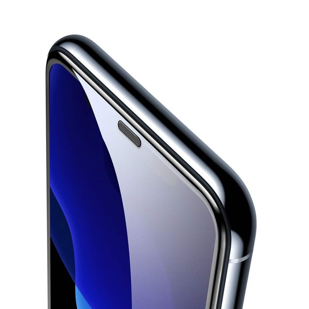 Baseus 2x full screen glass with 0.3mm Full Screen frame 9H iPhone 11 Pro / iPhone XS / iPhone X + black positioner (SGAPIPH58-WD01) - Image 3