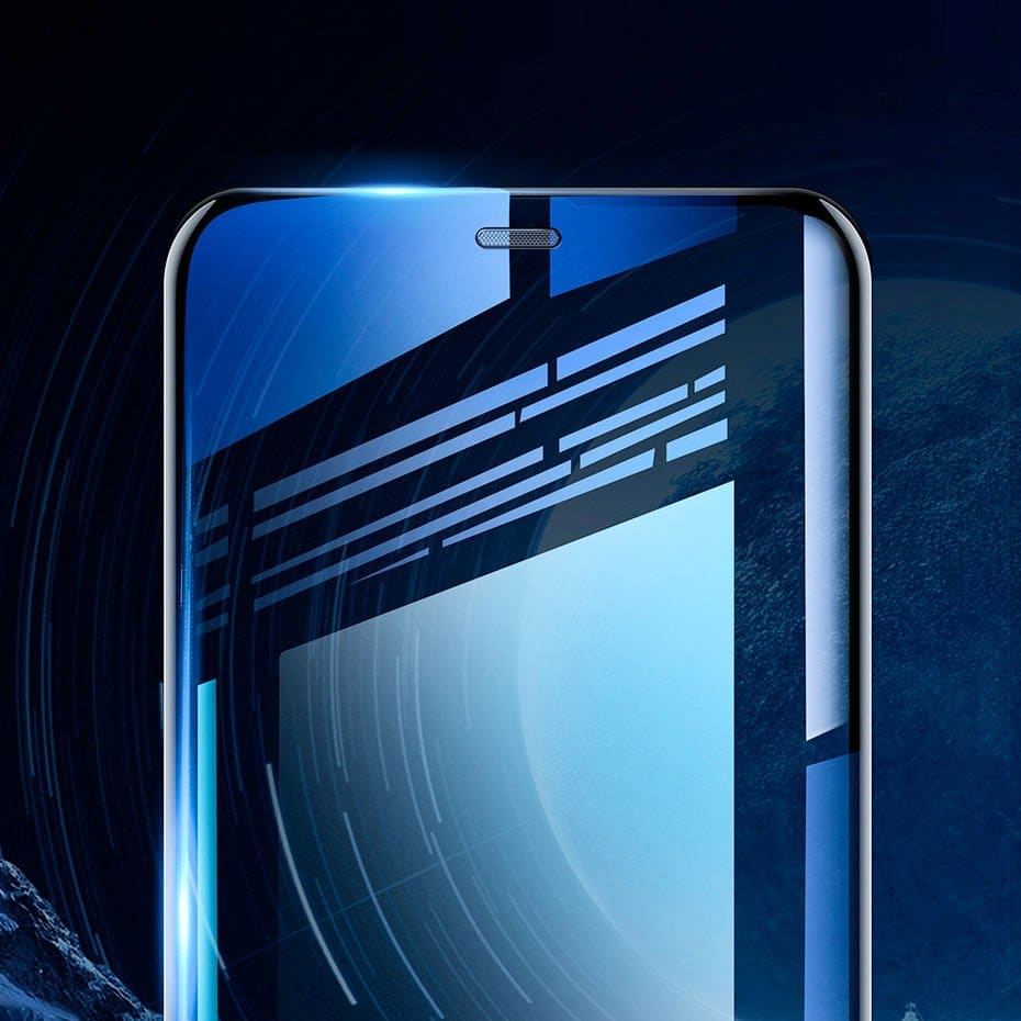 Baseus 2x full screen glass with 0.3mm Full Screen frame 9H iPhone 11 Pro / iPhone XS / iPhone X + black positioner (SGAPIPH58-WD01) - Image 7