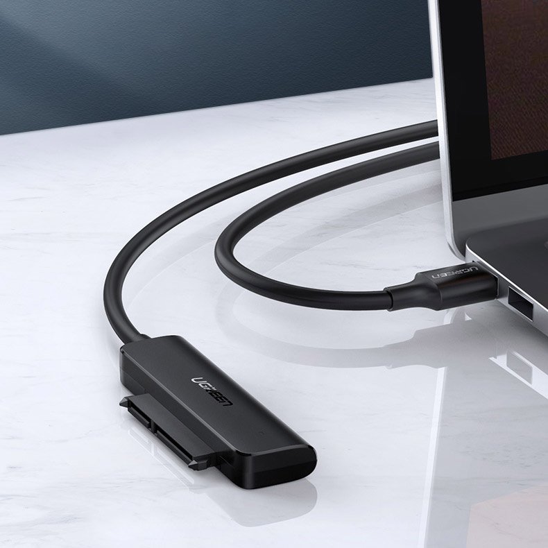 Ugreen adapter 2.5 '' SATA III 3.0 HDD SSD - USB 3.2 Gen 1 (SuperSpeed USB 5 Gbps) Μαύρο (70609 CM321) - Image 10