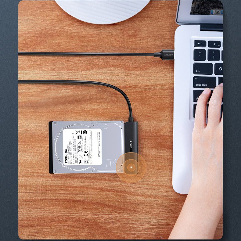 Ugreen adapter 2.5 '' SATA III 3.0 HDD SSD - USB 3.2 Gen 1 (SuperSpeed USB 5 Gbps) Μαύρο (70609 CM321) - Image 15