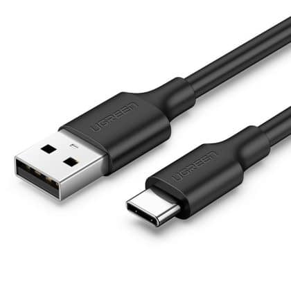 Ugreen cable USB - USB Type C 480 Mbps 3 A 1.5 m cable Μαύρο (US287 60117)