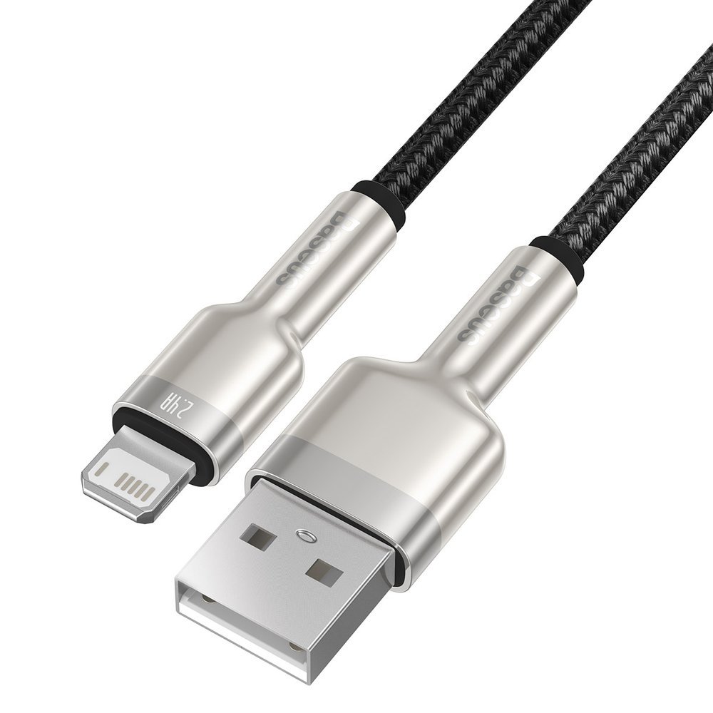 Baseus Cafule Metal Data USB - Lightning cable 2.4 A 0.25 m black (CALJK-01) - Image 7