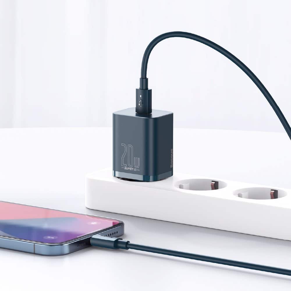 Baseus Super Si 1C fast charger USB Type C 20 W Power Delivery blue (CCSUP-B03) - Image 11