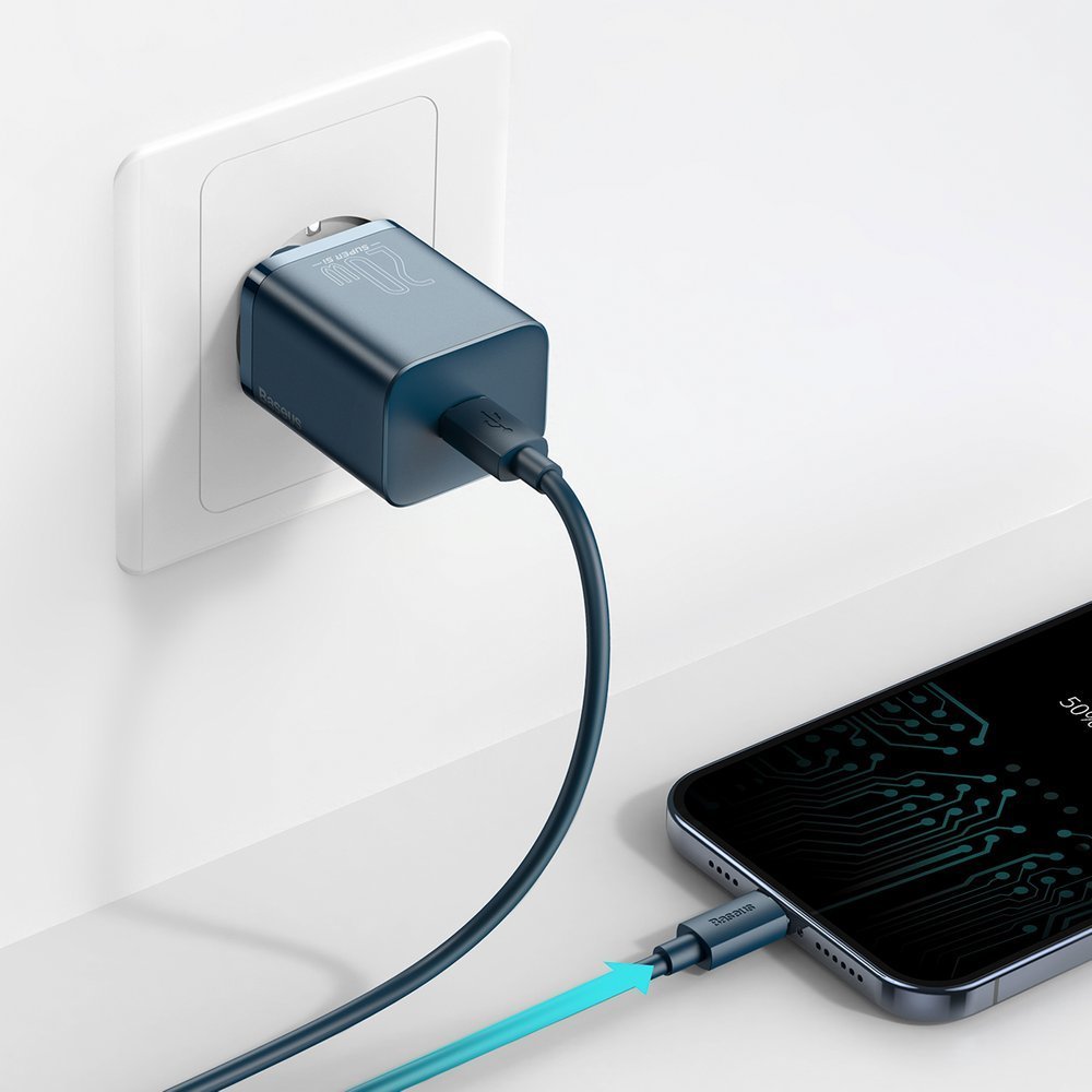 Baseus Super Si 1C fast charger USB Type C 20 W Power Delivery blue (CCSUP-B03) - Image 9