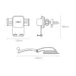 Baseus 2in1 car holder for cockpit and ventilation grille black (SUYK000001) - Image 22