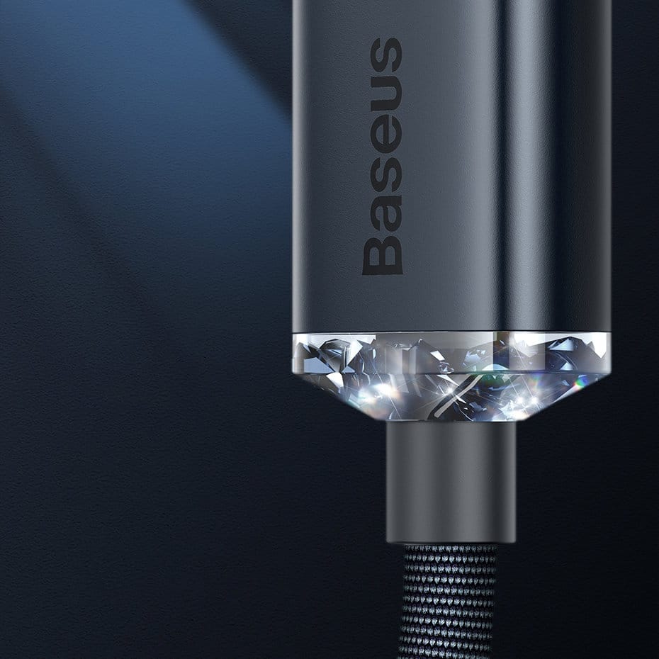 Baseus Crystal Shine Series cable USB cable for fast charging and data transfer USB Type A - Lightning 2.4A 2m purple (CAJY000105) - Image 11