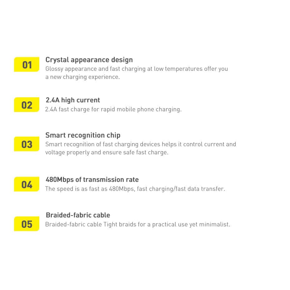 Baseus Crystal Shine Series cable USB cable for fast charging and data transfer USB Type A - Lightning 2.4A 2m purple (CAJY000105) - Image 20