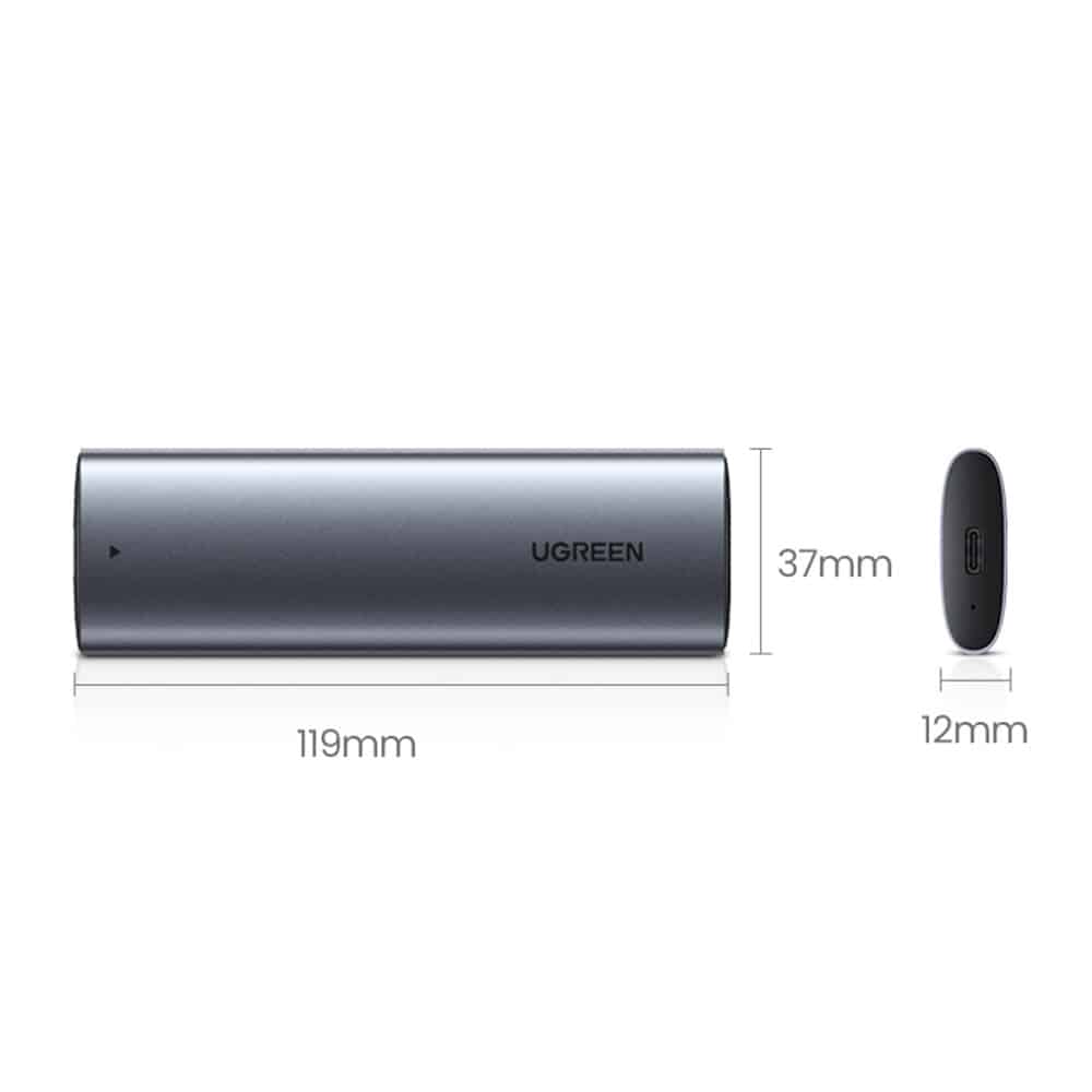 Ugreen Hard Drive Bay M.2 B-Key SATA 3.0 5Gbps Γκρί + USB Type C Καλώδιο (CM400) - Image 15