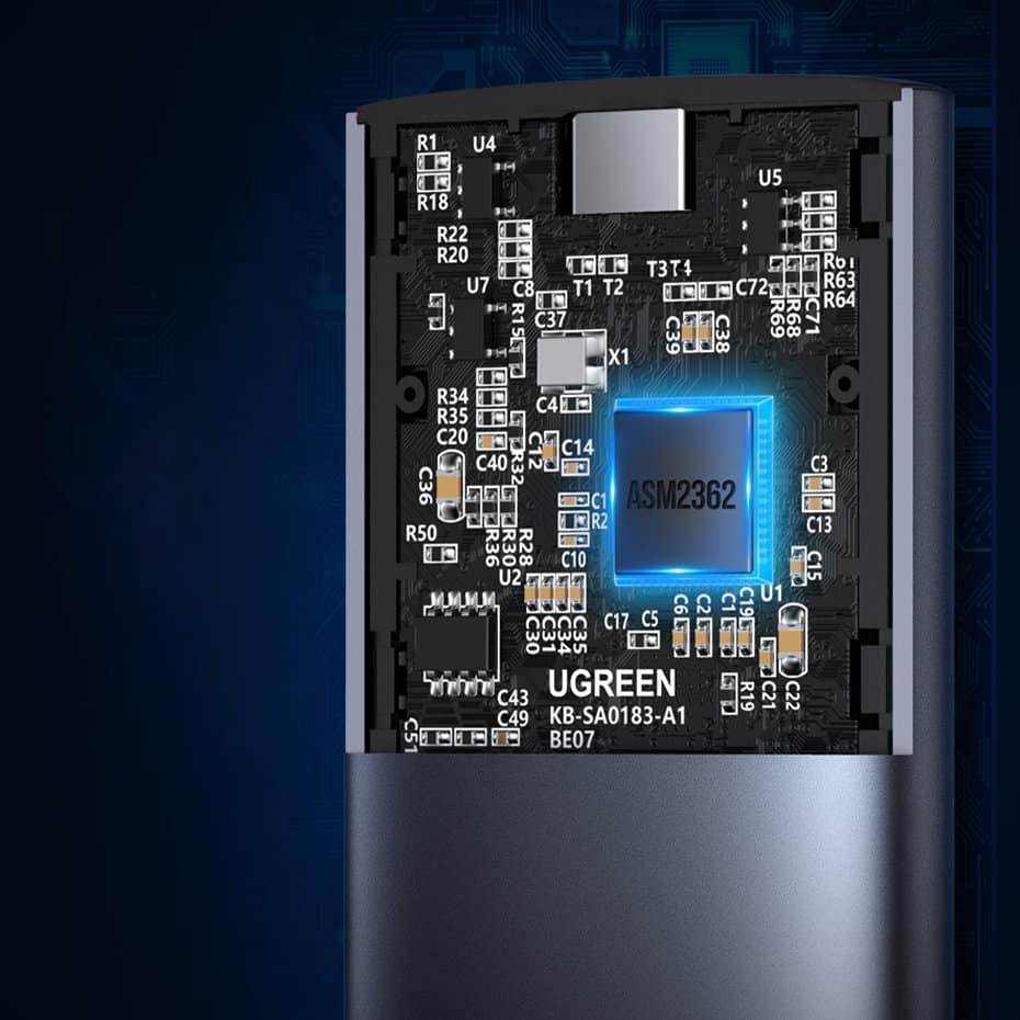 Ugreen Hard Drive Bay M.2 B-Key SATA 3.0 5Gbps Γκρί + USB Type C Καλώδιο (CM400) - Image 5