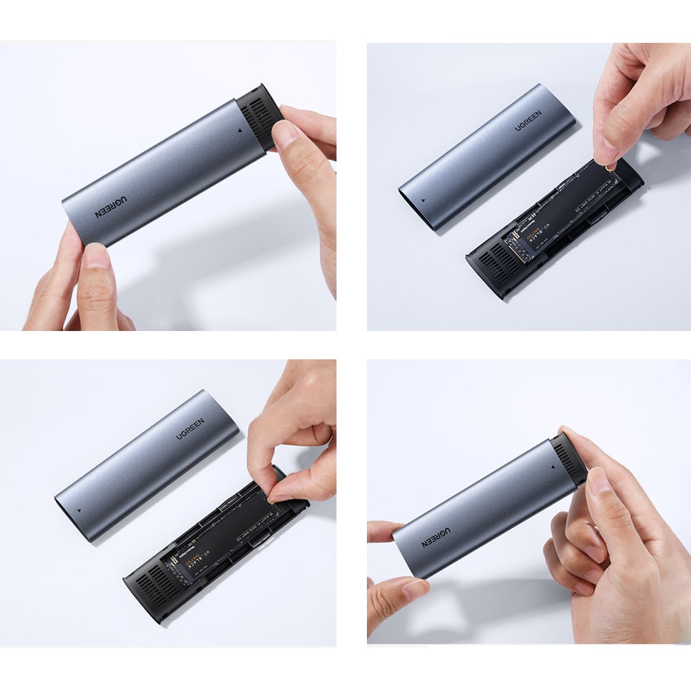 Ugreen Hard Drive Bay M.2 B-Key SATA 3.0 5Gbps Γκρί + USB Type C Καλώδιο (CM400) - Image 16