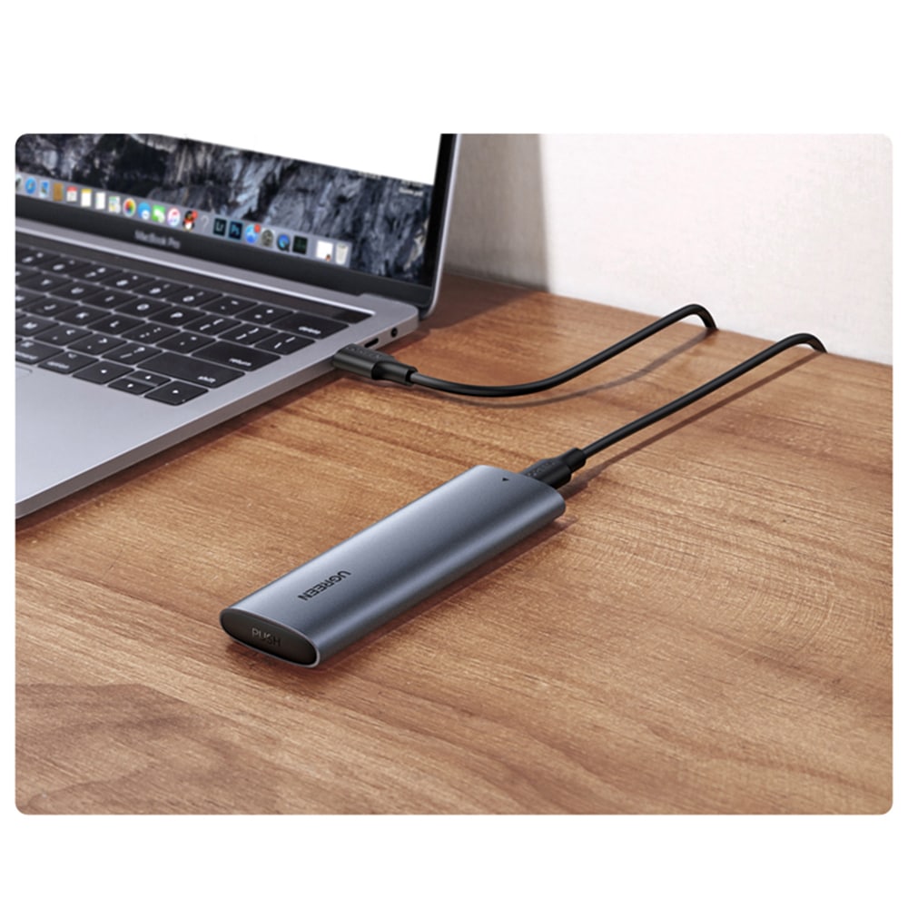 Ugreen Hard Drive Bay M.2 B-Key SATA 3.0 5Gbps Γκρί + USB Type C Καλώδιο (CM400) - Image 11