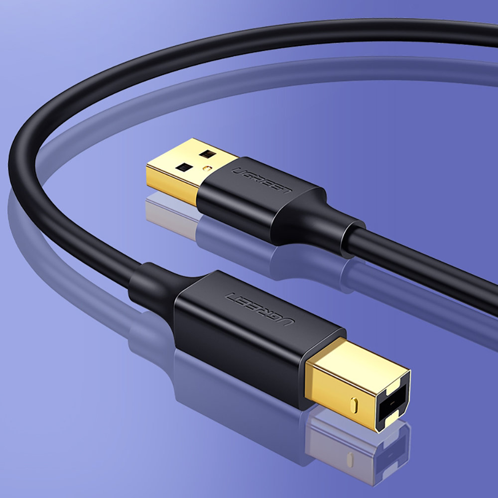 Ugreen USB Type B printer cable (male) - USB 2.0 (male) 480 Mbps 1 m black (US135 20846) - Image 4