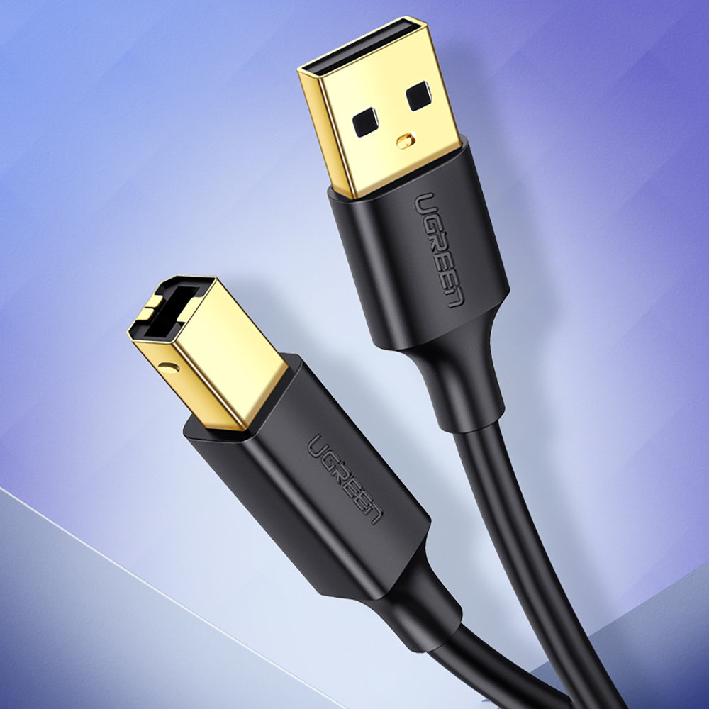 Ugreen USB Type B printer cable (male) - USB 2.0 (male) 480 Mbps 1 m black (US135 20846) - Image 8