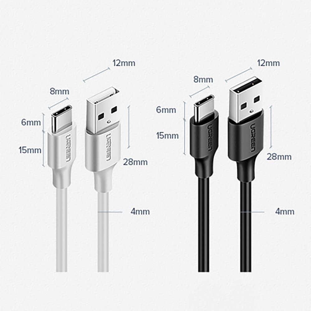 Ugreen cable USB cable - USB Type C Quick Charge 3.0 3A 0.25m black (US287 60114) - Image 19