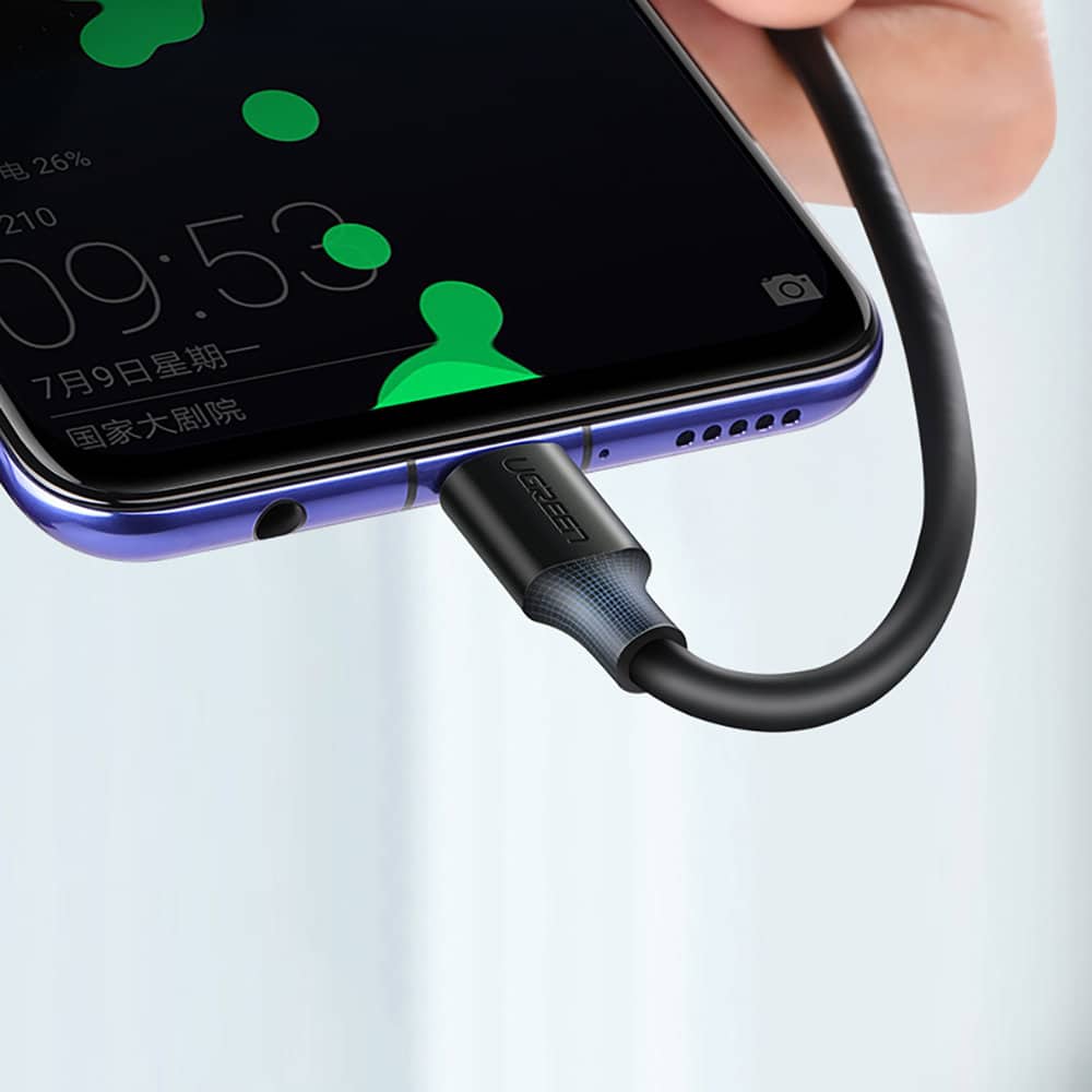 Ugreen cable USB cable - USB Type C Quick Charge 3.0 3A 0.25m black (US287 60114) - Image 4