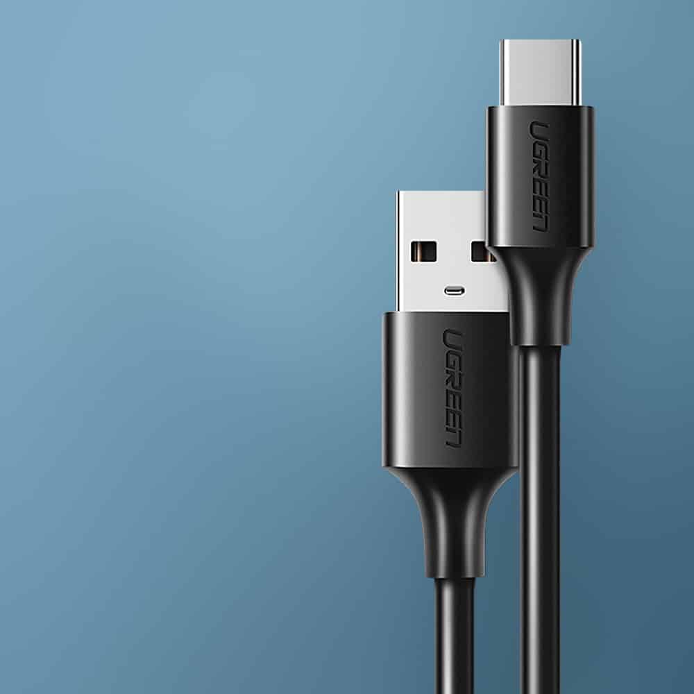 Ugreen cable USB cable - USB Type C Quick Charge 3.0 3A 0.25m black (US287 60114) - Image 2